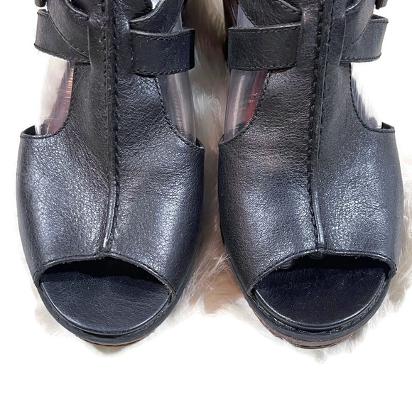 Timberland Earthkeepers Black Danforth Wedge Sandals - Picture 2 of 10